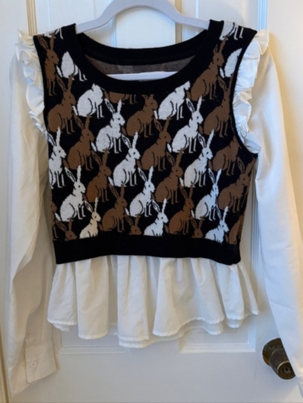 Anthropologie Maeve Twofer Bunny Shirt